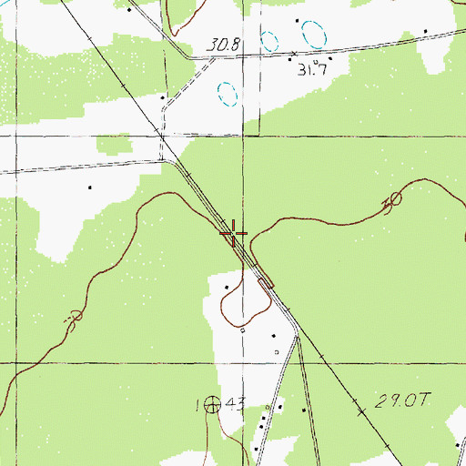 Topographic Map of Horse Bay, SC