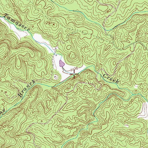 Topographic Map of Horse Bone Branch, SC