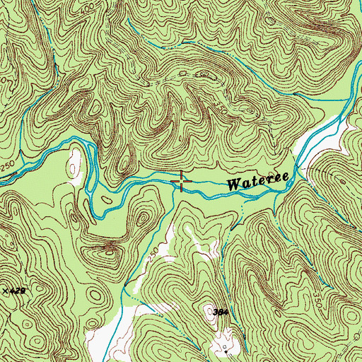 Topographic Map of Horse Branch, SC