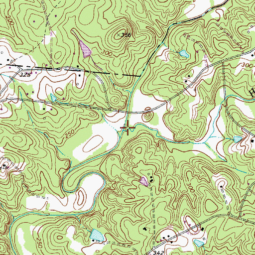 Topographic Map of Horse Creek, SC