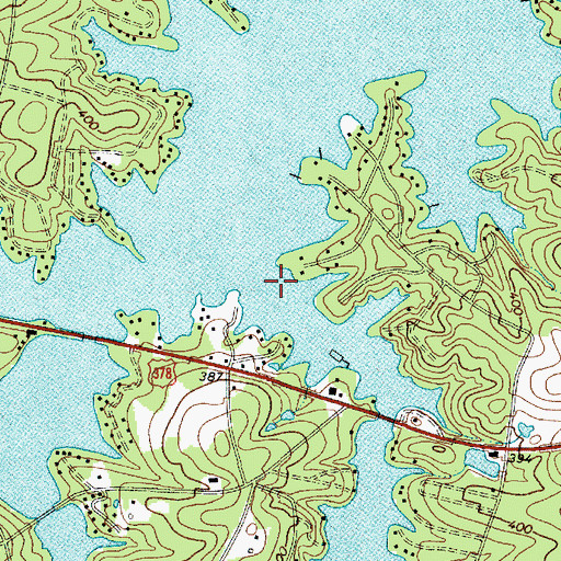 Topographic Map of Horse Creek, SC