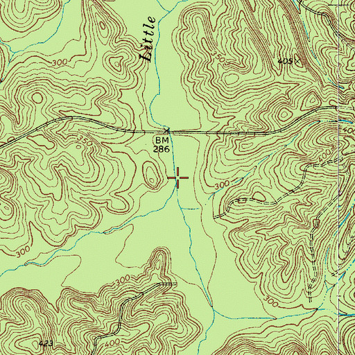 Topographic Map of Horse Creek, SC