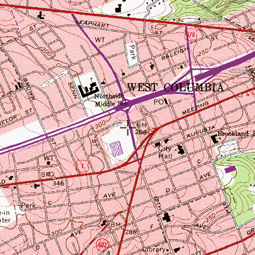 Topographic Map of Horse Pond, SC