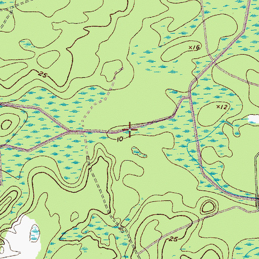 Topographic Map of Horse Savanna, SC