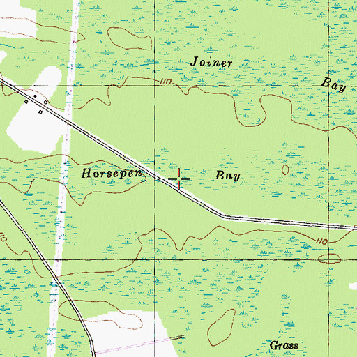 Topographic Map of Horsepen Bay, SC