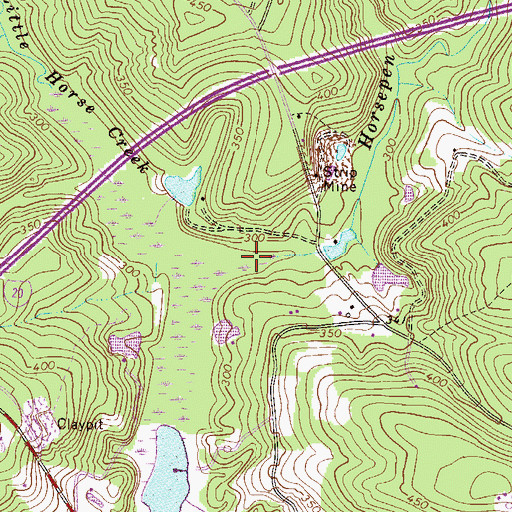 Topographic Map of Horsepen Creek, SC