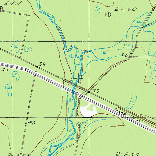 Topographic Map of Horseshoe Bridge, SC