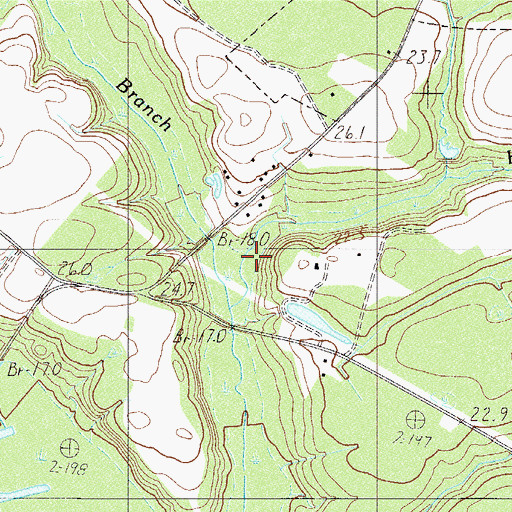 Topographic Map of House Fork, SC