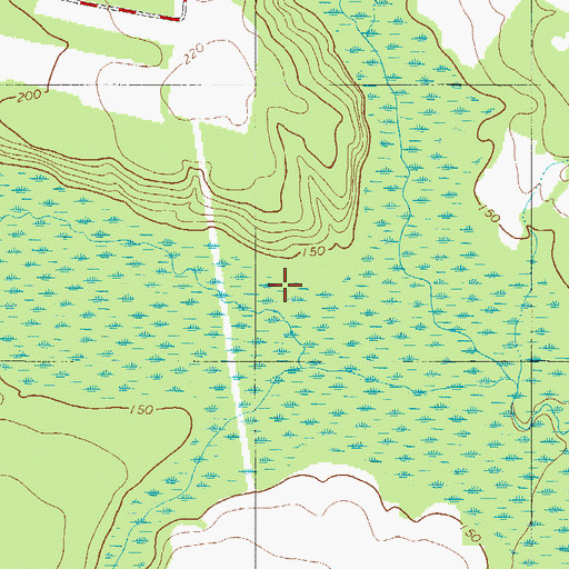 Topographic Map of Hurricane Creek, SC