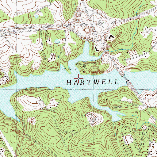 Topographic Map of Hurricane Creek, SC