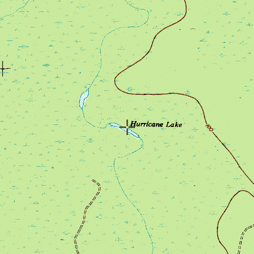 Topographic Map of Hurricane Lake, SC