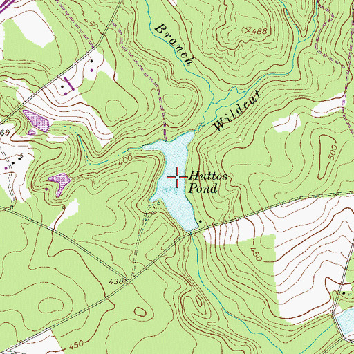 Topographic Map of Huttos Pond, SC