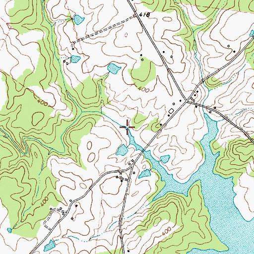 Topographic Map of Indian Creek, SC