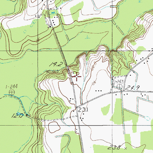 Topographic Map of Indian Creek Church, SC
