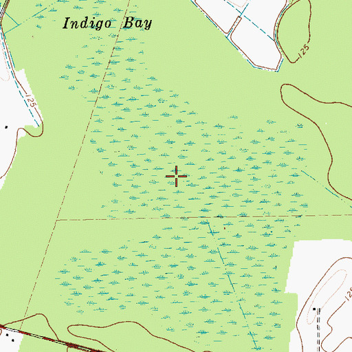 Topographic Map of Indigo Bay, SC