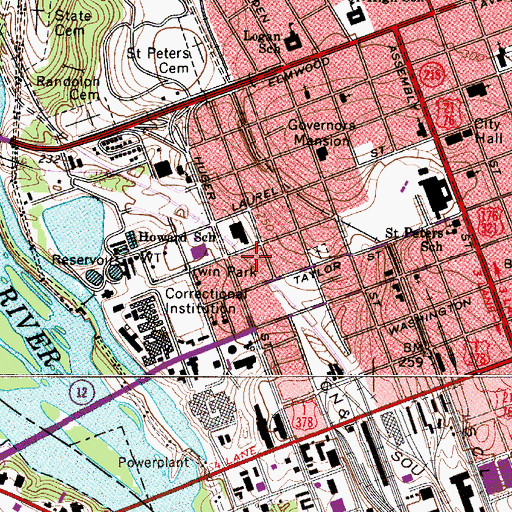 Topographic Map of Irwin Park, SC