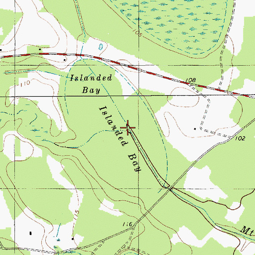 Topographic Map of Islanded Bay, SC