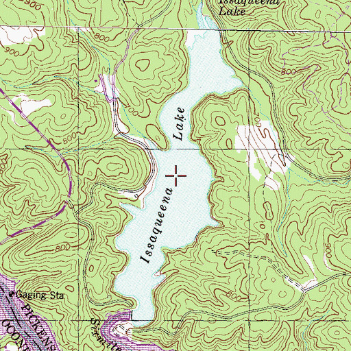 Topographic Map of Issaqueena Lake, SC