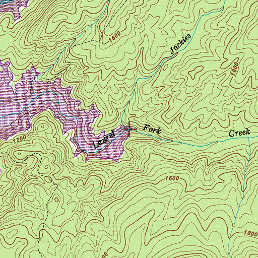 Topographic Map of Jackies Branch, SC