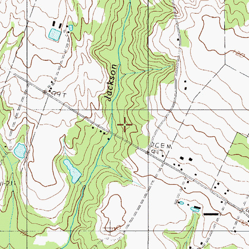Topographic Map of Jacksons Pond, SC