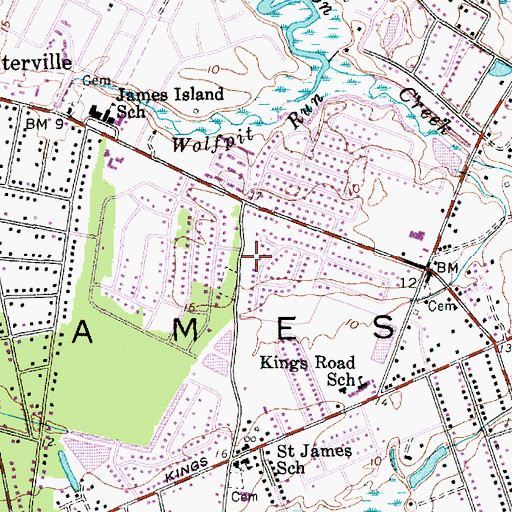 Topographic Map of James Island, SC