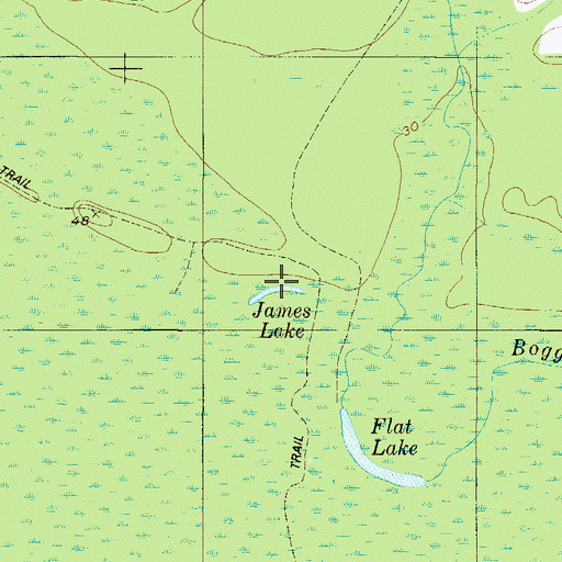 Topographic Map of James Lake, SC