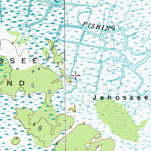 Topographic Map of Jehossee Island, SC