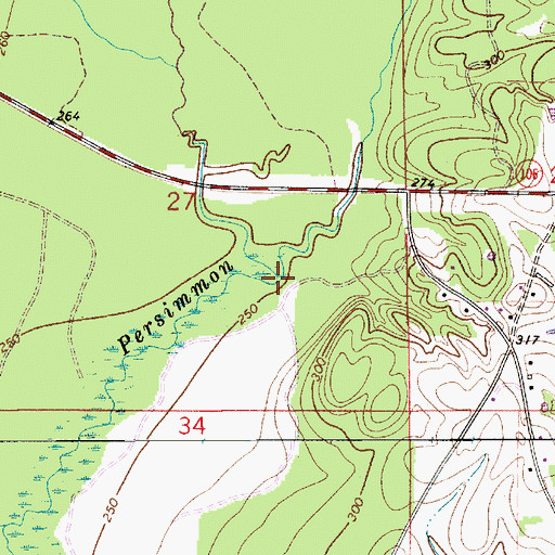Topographic Map of Mashy Creek, AL