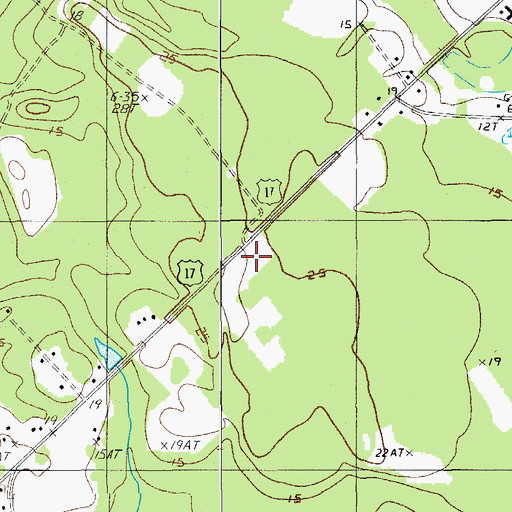 Topographic Map of Jerusalem Church, SC