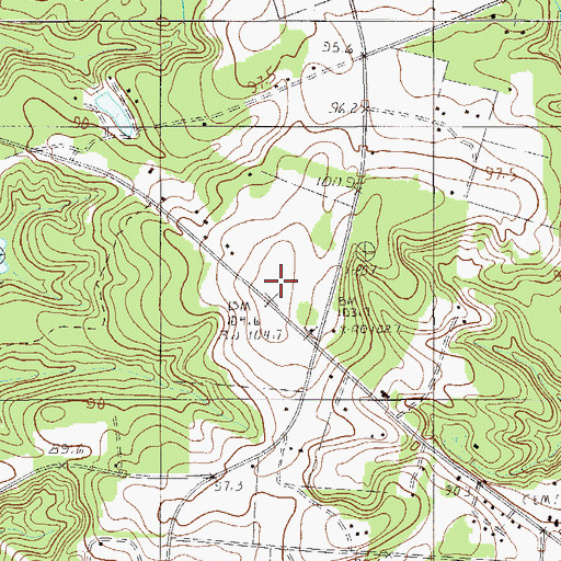Topographic Map of New Jerusalem Church of God In Christ Jesus, SC