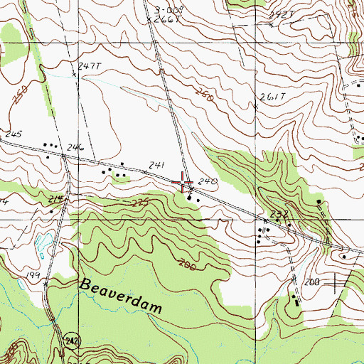 Topographic Map of Jerusalem Church, SC