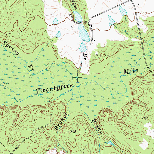 Topographic Map of Jim Branch, SC