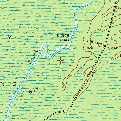 Topographic Map of Joe Bay, SC
