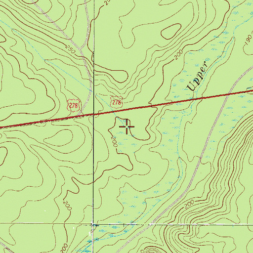 Topographic Map of Johnson Fork, SC