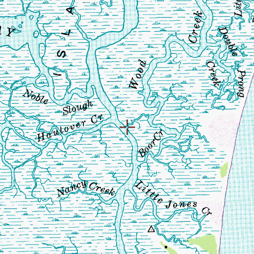 Topographic Map of Jones Creek, SC