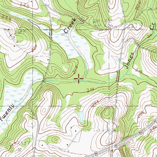 Topographic Map of Jones Creek, SC