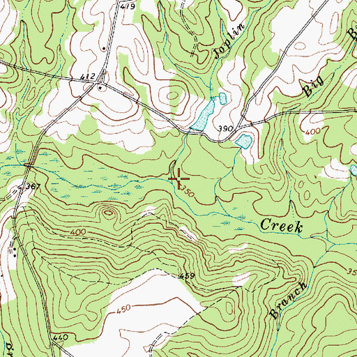 Topographic Map of Joplin Branch, SC