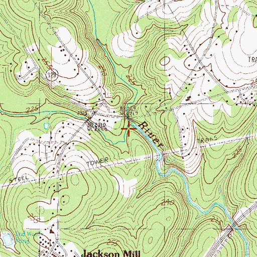 Topographic Map of Jordan Creek, SC