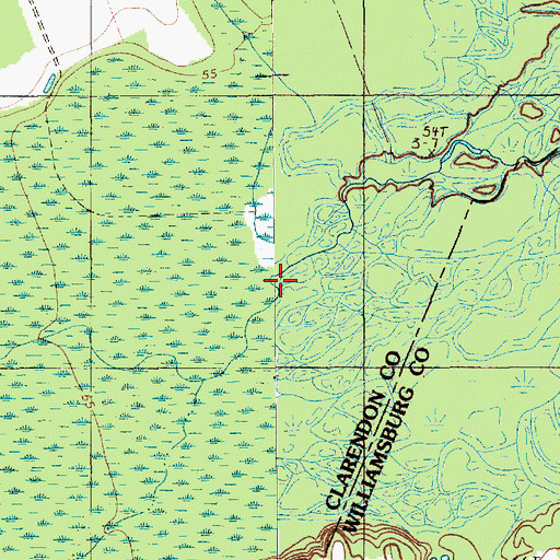 Topographic Map of Jordan Pond, SC