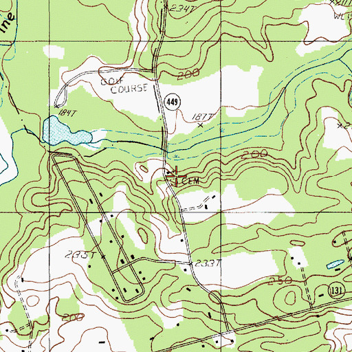 Topographic Map of Joshua School, SC