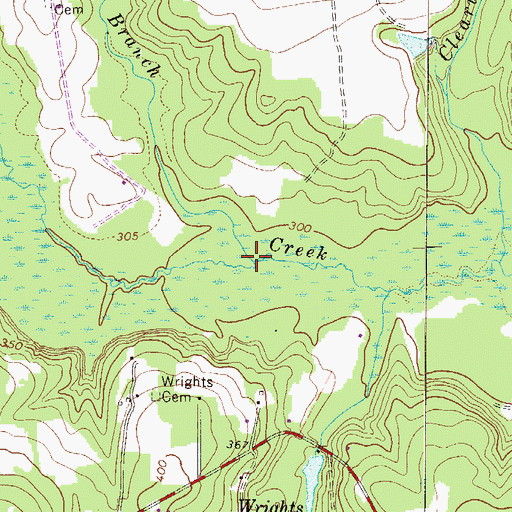 Topographic Map of Joyce Branch, SC