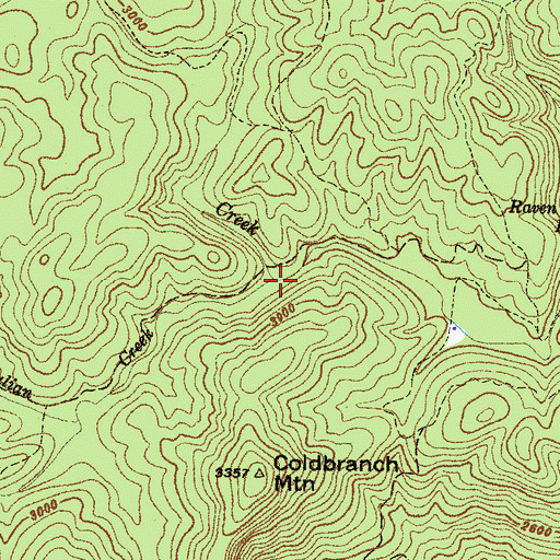 Topographic Map of Julian Creek, SC