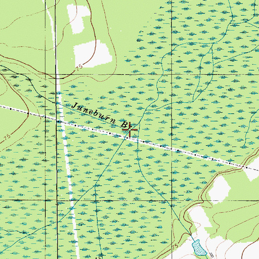 Topographic Map of Juneburn Branch, SC