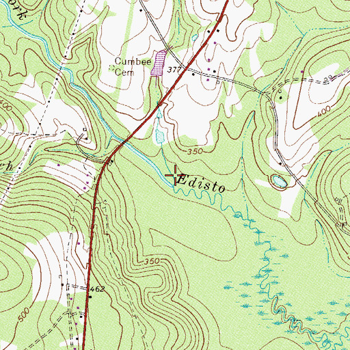 Topographic Map of Kalop Branch, SC