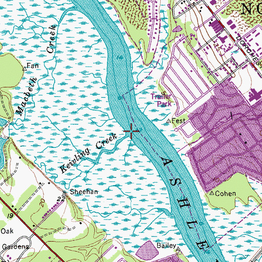 Topographic Map of Keivling Creek, SC