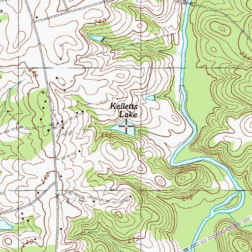 Topographic Map of Kelletts Lake, SC