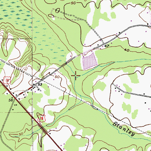 Topographic Map of Kelly Branch, SC