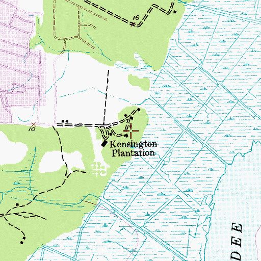 Topographic Map of Kensington Plantation, SC