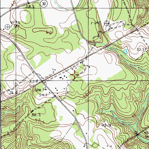 Topographic Map of Kerswill Academy, SC