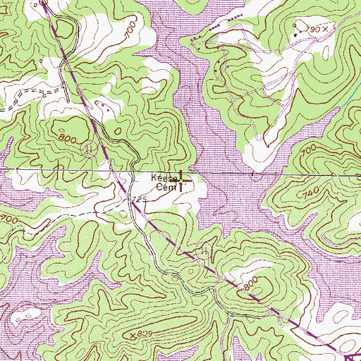 Topographic Map of Kesse Cemetery, SC